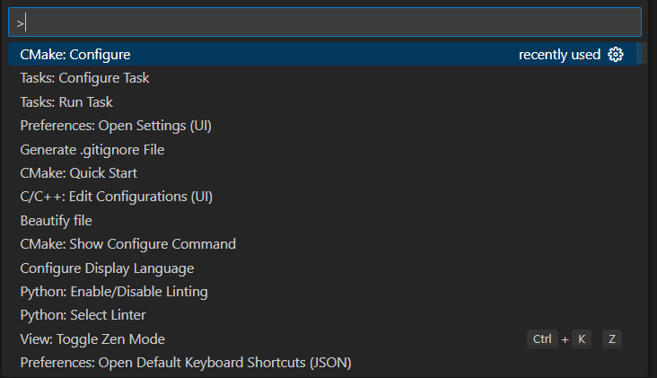 run cmake config